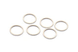 13mm Silver Rings - 48 Antique Silver Brass Circle Connectors (13x1x1mm) Bs 1100 H0001