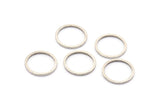 13mm Silver Rings - 48 Antique Silver Brass Circle Connectors (13x1x1mm) Bs 1100 H0001