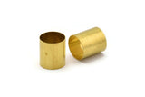 Brass Tube Beads - 10 Raw Brass Tubes (18x18mm) Bs 1491