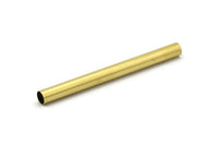 Brass Connector Bead, 12 Raw Brass Tubes (6x70mm) Bs 1538