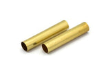 Large Brass Tube, 12 Raw Brass Tubes (8x40mm) Bs 1547