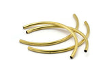 Choker Curved Tubes - 24 Raw Brass Curved Tubes (5x115mm) Bs 1639