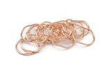 Rose Gold Circle Rings, 24 Rose Gold Lacquer Plated Brass Wavy Circle Rings, Charms (18x0.8mm) BS 1805 Q0440