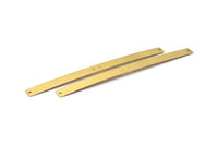 Brass Bracelet Bangle - 5 Raw Brass Bracelet Stamping Blank Bangles With 4 Holes (142x10x0.60mm) D0457
