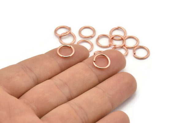 10mm, Jump Rings, Raw Brass Jump Rings, Open Jump Ring, Brass Jump