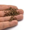 300 Pcs (8x1.2mm) Antique Brass Jump rings A0331