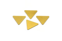 12mm Brass Triangle, 100 Raw Brass Triangles, Stamping Blanks (12x14x0.70mm) Brs 3016 A0411