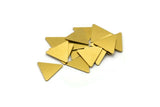 12mm Brass Triangle, 100 Raw Brass Triangles, Stamping Blanks (12x14x0.70mm) Brs 3016 A0411