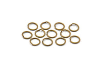 7mm Jump Ring - 1000 Antiqued Brass Jump Rings  (7x0.80mm) A0336