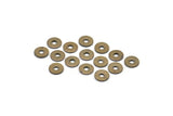 Middle Hole Connector, 100 Antique Brass Round Middle Hole Connector, Bead Caps, Findings (4mm) K025