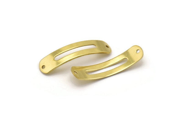 Brass Bracelet Blank, 20 Raw Brass Bracelet Blanks with 2 holes (33x8x0.80mm) A1117