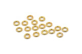 6mm Jump Ring - 250 Golden Brass Jump Rings (6x1.2mm) A0077