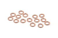 8mm Jump Ring, 100 Rose Gold Tone Brass Jump Rings (8x1.2mm) A1058