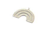 Silver Charm, 925 Silver, Silver Pendants, Charm Pendants, Silver U Shape Charms With 1 Loop (25x19x1.2mm) N1474