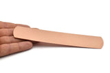 Copper Bracelet Blank, Raw Copper Flat Stamping Bracelet Blank (160x35x0.80mm) M02798