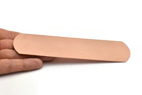 Copper Bracelet Blank, Raw Copper Flat Stamping Bracelet Blank (160x48x0.80mm) M02801