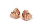 Rose Gold Lord Rings, 1 Rose Gold Plated Lord Ring Setting with Pad Size 21x15mm - Royal Series U052