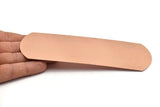 Copper Bracelet Blank, Raw Copper Flat Stamping Bracelet Blank (160x55x0.80mm) M02802