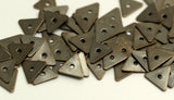 Antique Bead Caps, 500 Antique Brass Triangle Middle Hole Bead Caps, Findings (7mm) Pen 619