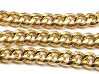 Link Chain, Raw Brass Open Chain, Brass Curb Chain (11x9.5mm) 1m- 3m-5m BS 1008