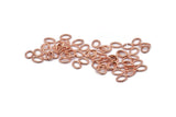 Oval Jump Ring, 100 Rose Gold Tone Brass Oval Jump Rings (7x5x0.9mm) A1070