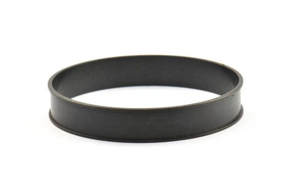 Black Channel Bracelet, 1 Oxidized Brass Black Channel Bangle Settings -glue On- (12x66.5mm) V034 S194