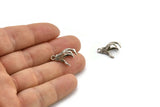 Dragon Claw Pendant, 4 Antique Silver Plated Brass Dragon Claw Charms, Necklace Pendants (16x12mm) N0367 H0067