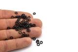 5mm Jump Ring - 250 Oxidized Brass Black Jump Rings (5x1mm) S455