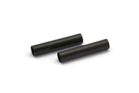 Black Tube Beads - 20 Oxidized Brass Tubes (3x15mm) Bs 1442 S003