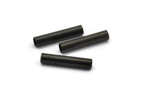 Black Tube Beads - 20 Oxidized Brass Tubes (3x15mm) Bs 1442 S003