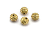 Brass Ball Bead, 24 Raw Brass Spacer Beads, Findings (10mm) D1266