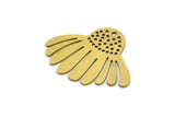 Brass Irregular Charm, 8 Raw Brass Irregular Shaped Charms With 1 Hole (22x28x0.60mm) A3436