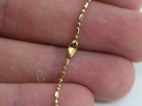 1 Meters 3.3 Feet 1.2mm Raw Brass Ball Chain Z101