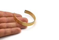 Brass Cuff Blank - 4 Raw Brass Cuff Bracelet Blank Bangle With 2 Holes (10x145x1mm) Brc005