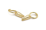 Claw Ring Settings, Gold Plated Brass Ring Blank With 4 Claw For Natural Stones E634