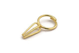 Claw Ring Settings, Gold Plated Brass Ring Blank With 4 Claw For Natural Stones E634