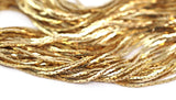 Tiny Brass Chain, 5 Meters - 16.5 Feet Tiny Raw Brass Soldered Chain (0.70mm)  BS 1014