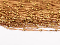 Red Brass Chain, 5 M  (1.5mm) Raw Red Brass Soldered Chain - Ybt007 Z114