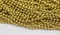 5 M. - 2.3mm Raw Brass Ball Chain - brs7 Z135