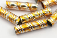 Aluminum Tube Beads, 24  Aluminum Tubes (29x7.5mm)  Al 499