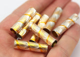 Aluminum Tube Beads, 24  Aluminum Tubes (29x7.5mm)  Al 499