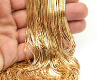 Tiny Brass Chain, 5 Meters - 16.5 Feet Tiny Raw Brass Soldered Chain (0.70mm) - W50-3 Z055  BS 1014