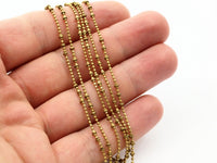 20 M. (1.2mm) Raw Brass Ball Chain Brs4534 ( Z050 )