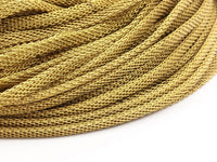 Knitted Brass Chain, 5m (4x1.9mm) Raw Brass Mesh Chain ( Z073 )