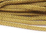 Knitted Brass Chain, 5m (4x1.9mm) Raw Brass Mesh Chain ( Z073 )