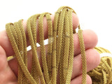 Knitted Brass Chain, 5m (4x1.9mm) Raw Brass Mesh Chain ( Z073 )