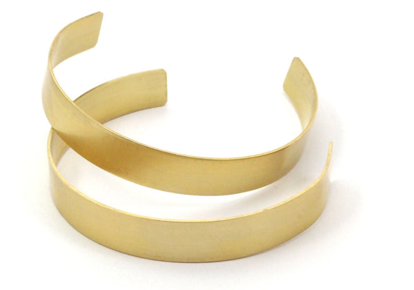 Brass Cuff Blank - 4 Raw Brass Cuff Bracelet Blank Bangle Without Holes (10x145x1mm)