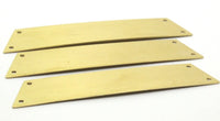 DIY Brass Bracelet, 6 Raw Brass Trapezoid Bracelet Blanks 4 Holes (15x80mm)  Brass 833  A0597