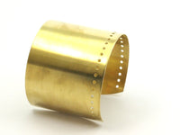 Raw Brass Cuff - Raw Brass Cuff Bracelet Bangle (60x0.80mm)  Brass 061 R040