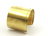 Raw Brass Bangles - 2 Raw Brass Cuff Bracelet Bangles (60mmx0.80mm)  Brass 061 R040